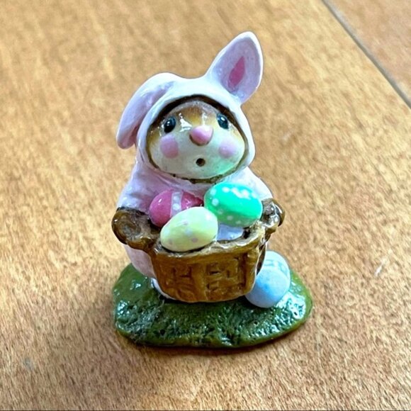 RARE & RETIRED Wee Forest Folk Easter Bunny NWT & Box - Picture 1 of 5